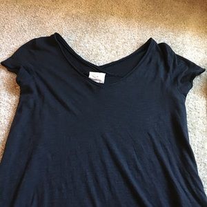 Black Anthropologie V-neck T-shirt. XS